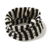 Women Cashmere Neck Gaiters Striped Cashmere Neck Warmer